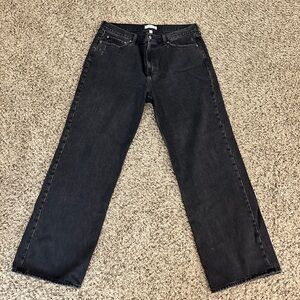 Abercrombie & Fitch women Dark Gray Straight Jeans